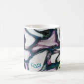 Mugs - Art Abstrait - Peinture コーヒーマグカップ (中央)