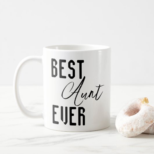 Mugs Best Aunt Ever コーヒーマグカップ (ドーナツ)