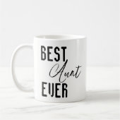 Mugs Best Aunt Ever コーヒーマグカップ (左)