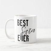 Mugs Best Sister Ever コーヒーマグカップ (左)