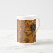 Mugs & Cups Fantasy Antique Map Design ボーンチャイナマグカップ (正面右)