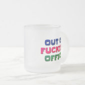 Mugs & Cups Out Of Office フロストグラスマグカップ (正面右)