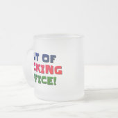Mugs & Cups Out Of Office フロストグラスマグカップ (正面左)