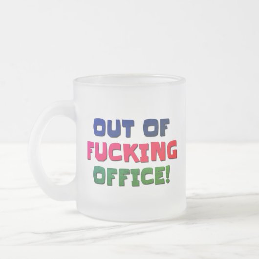 Mugs & Cups Out Of Office フロストグラスマグカップ (左)