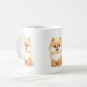 Mugs & Cups (Pomeranian puppy) コーヒーマグカップ (正面左)