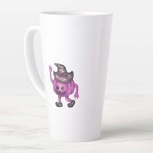 Mugs & Cups - Witch Hat Pumpkin カフェラテマグ (左アングル)