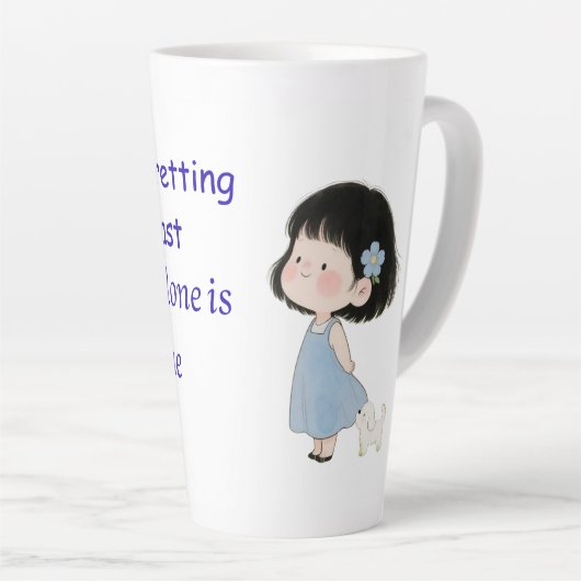 mugs cute カフェラテマグ (右アングル)