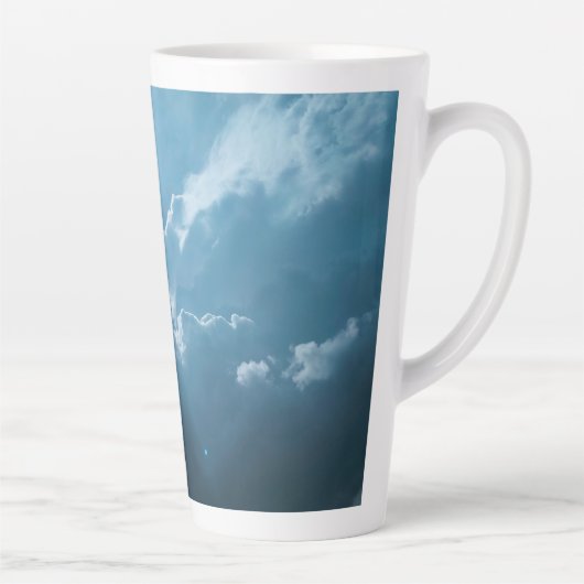 Mugs-Dramatic Sunlight Through Clouds カフェラテマグ (右)