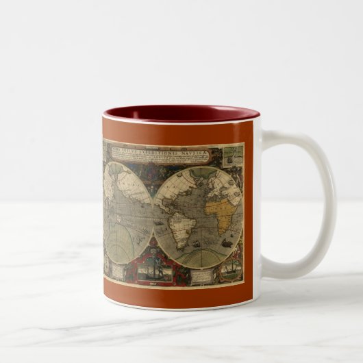 MUGS FROM HISTORY旧世界地図コレクション ツートーンマグカップ (右)