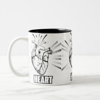 MUGS HEART DESIGNE ツートーンマグカップ