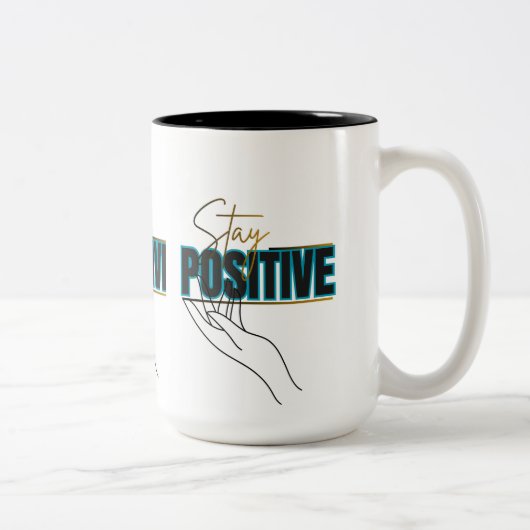 Mugs Motivational Design ツートーンマグカップ (右)