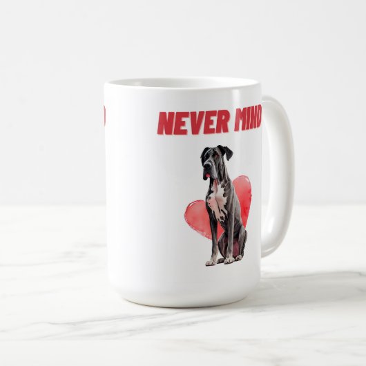 Mugs Never Mind コーヒーマグカップ (正面右)