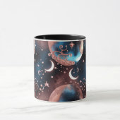 Mugs – Rose Gold Celestial Moon Phase Luxury Coffe マグカップ (中央)