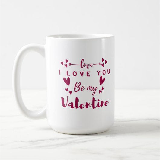 Mugs valentine day コーヒーマグカップ (左)