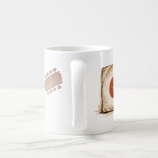 mugs vinyle, café, thé, cadeau コーヒーマグカップ (ハンドル)