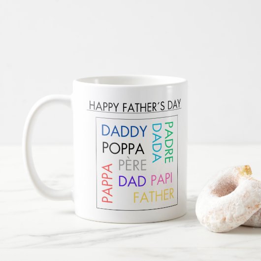 Mugs with design for Father's Day コーヒーマグカップ (ドーナツ)