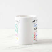 Mugs with design for Father's Day コーヒーマグカップ (中央)