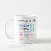 Mugs with design for Father's Day コーヒーマグカップ (左)