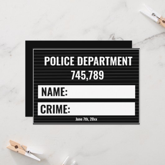Mugshot signboard generator template カード (正面/裏面インサイチュ)