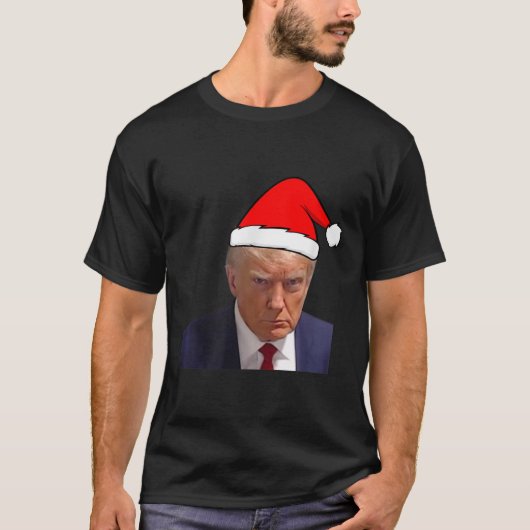 Mugshot Trump Picture - Prison Mug Shot Funny Chri Tシャツ (正面)