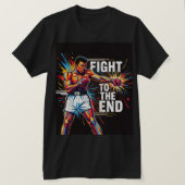Muhammad Ali "Fight to the End" Tシャツ | (デザイン正面)