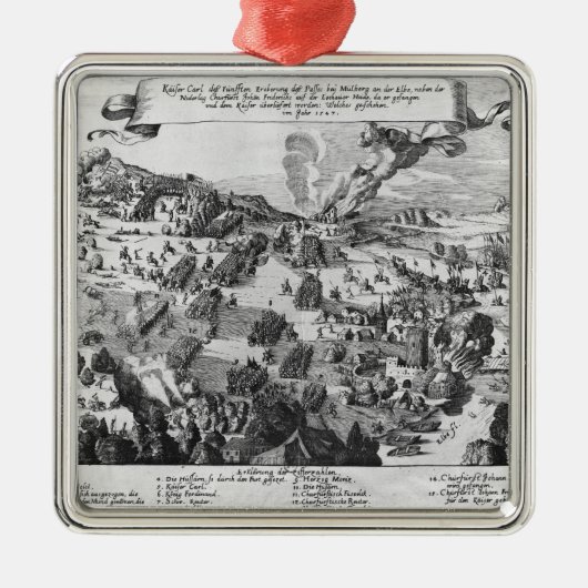 Muhlbergの戦いの一般的な見解 メタルオーナメント (正面)