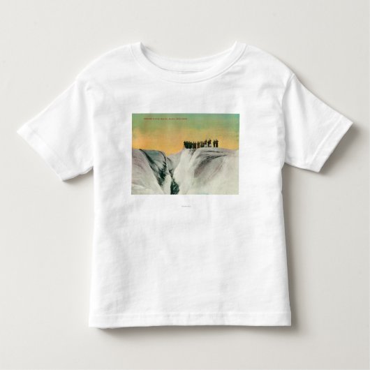 Muirの氷河、AlaskaMuirの氷河、AKのハイカー トドラーTシャツ (正面)