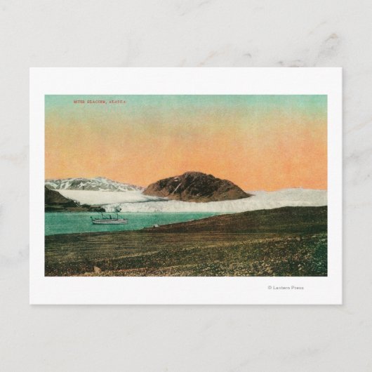 Muir GlacierとIcebergs(アラスカ#2) ポストカード (正面)