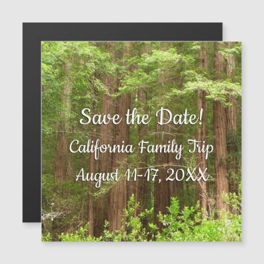 Muir WoodsのRedwood Trees Saved the Date (正面/裏面)