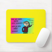 Muismat als je nee kan zeggen design Zazkia マウスパッド (マウス)