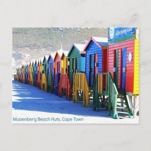 Muizenberg、ケープタウン、南アフリカ共和国の郵便はがき ポストカード (正面)