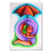 Mujer bajo una sombrilla フォトプリント            (正面)