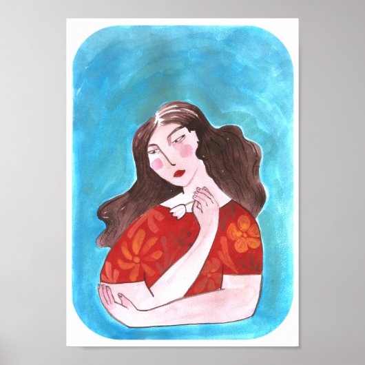 Mujer con Flor ポスター (正面)