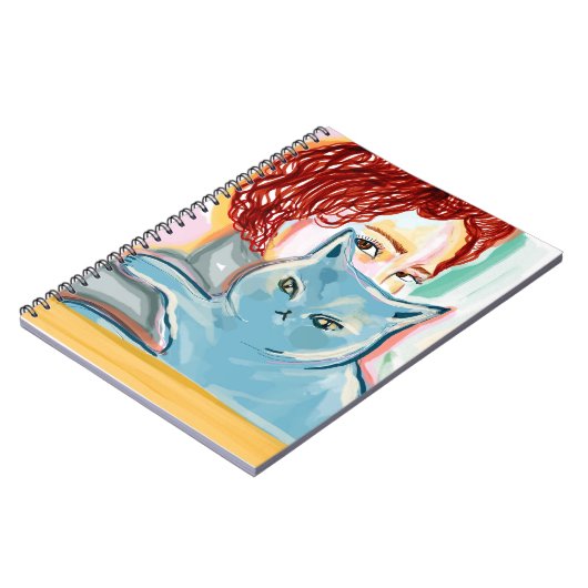 mujer con gato ノートブック (左側)