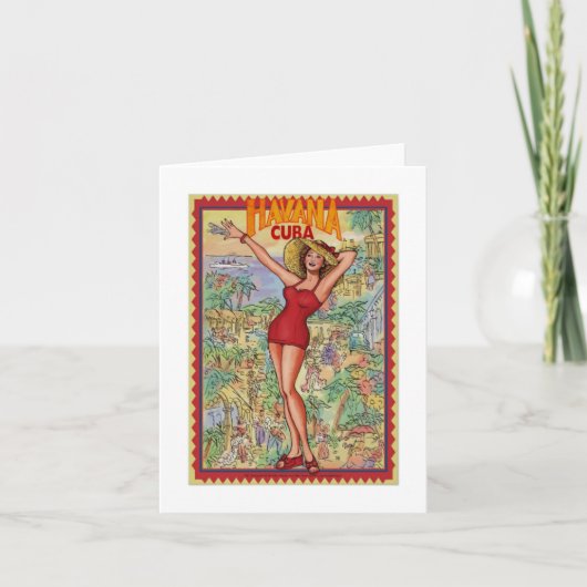 Mujer Havana:ヴィンテージクバノラハバナタルジェタ カード (正面)