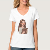 mujer lectora tシャツ (正面)