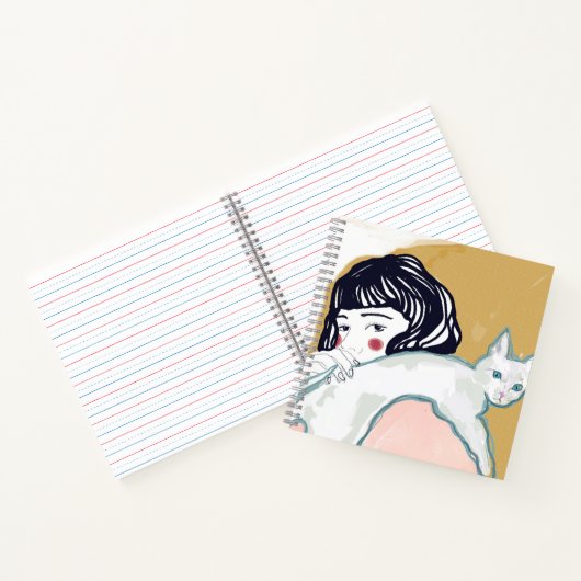 Mujer y Gato ノートブック (内部)
