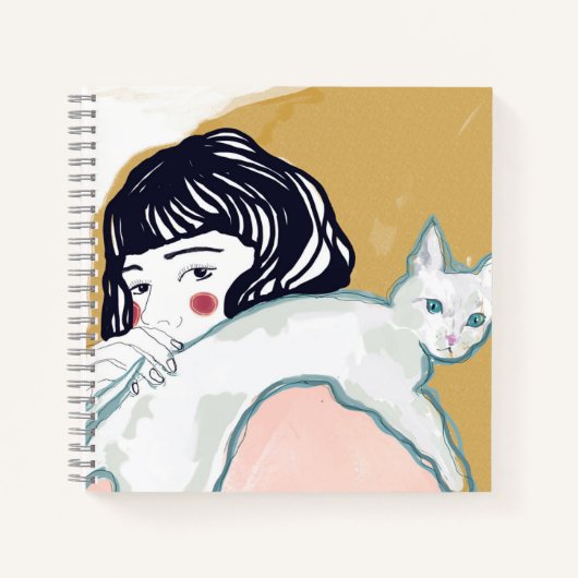 Mujer y Gato ノートブック (正面)