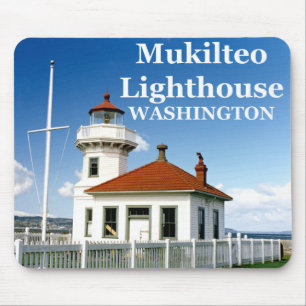 Mukilteoの灯台、ワシントン州のマウスパッド マウスパッド