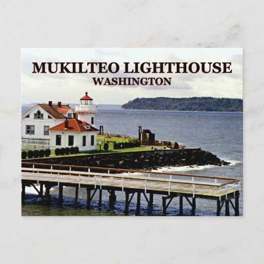 Mukilteo Light house,ワシントンポストカード ポストカード (正面)