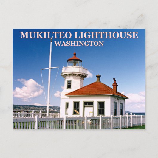 Mukilteo Light house,ワシントンポストカード ポストカード (正面)
