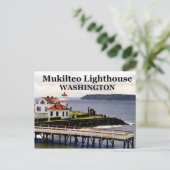Mukilteo Light house,ワシントン葉書#1 ポストカード (スタンド正面)
