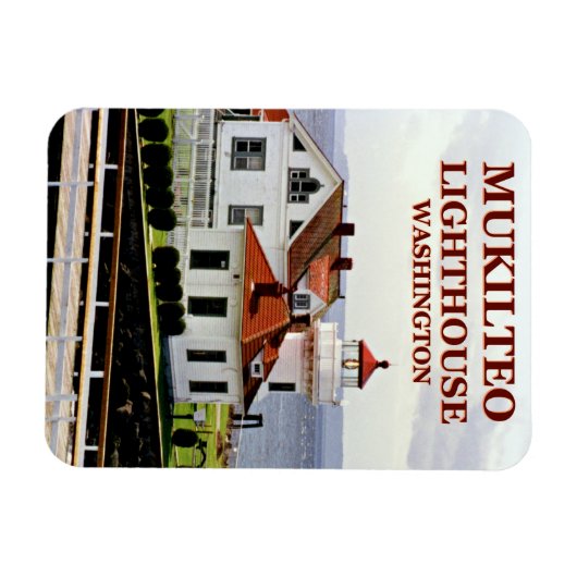 Mukilteo Light house, Washington Flexi Magnet マグネット (横)
