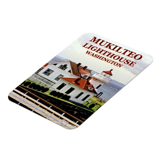Mukilteo Light house, Washington Flexi Magnet マグネット (左側)