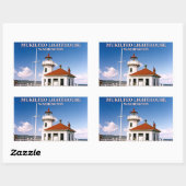 Mukilteo Light house, Washington Stickers 長方形シール (シート)