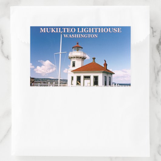 Mukilteo Light house, Washington Stickers 長方形シール (バッグ)