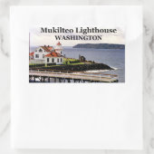 Mukilteo Light house, Washington Stickers #1 長方形シール (バッグ)