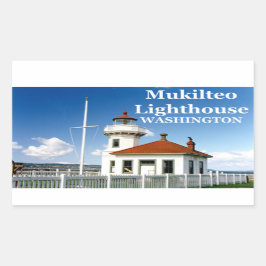 Mukilteo Light house, Washington Stickers #2 長方形シール