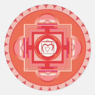 Mūlādhāra Mandala Chakra (Root chakra) ラウンドシール