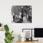 Mulberry Bend 1900でニューヨークのクラムセラー ポスター (ホームオフィス)